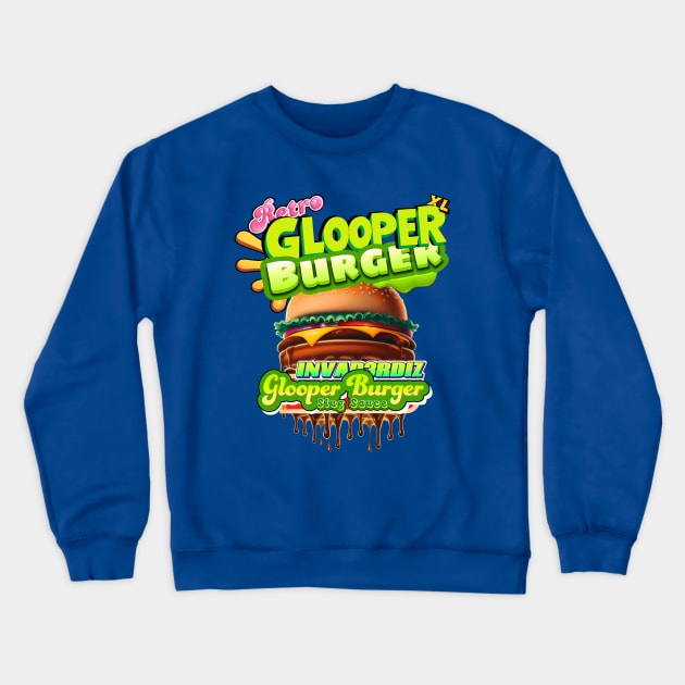 Invad3rDiz Glooper - Retro Sludge Bucket XL (Slug Slauce) Crewneck Sweatshirt by Invad3rDiz